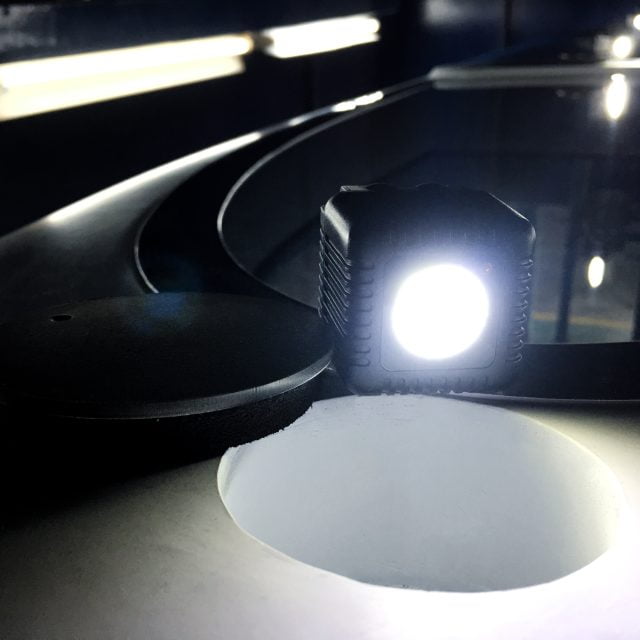 led light ports illuminate the view